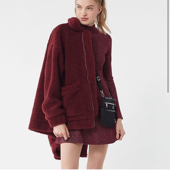 NWT UO Sofia Shimmer Ribbed Sweater Mock Dress - Picture 2 of 5